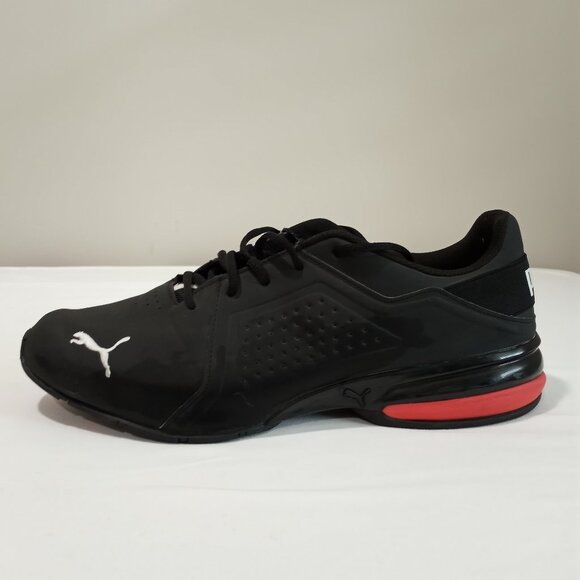 LIKE NEW PUMA VIZ RUNNING SHOES BLACK SIZE 13 - Picture 1 of 9